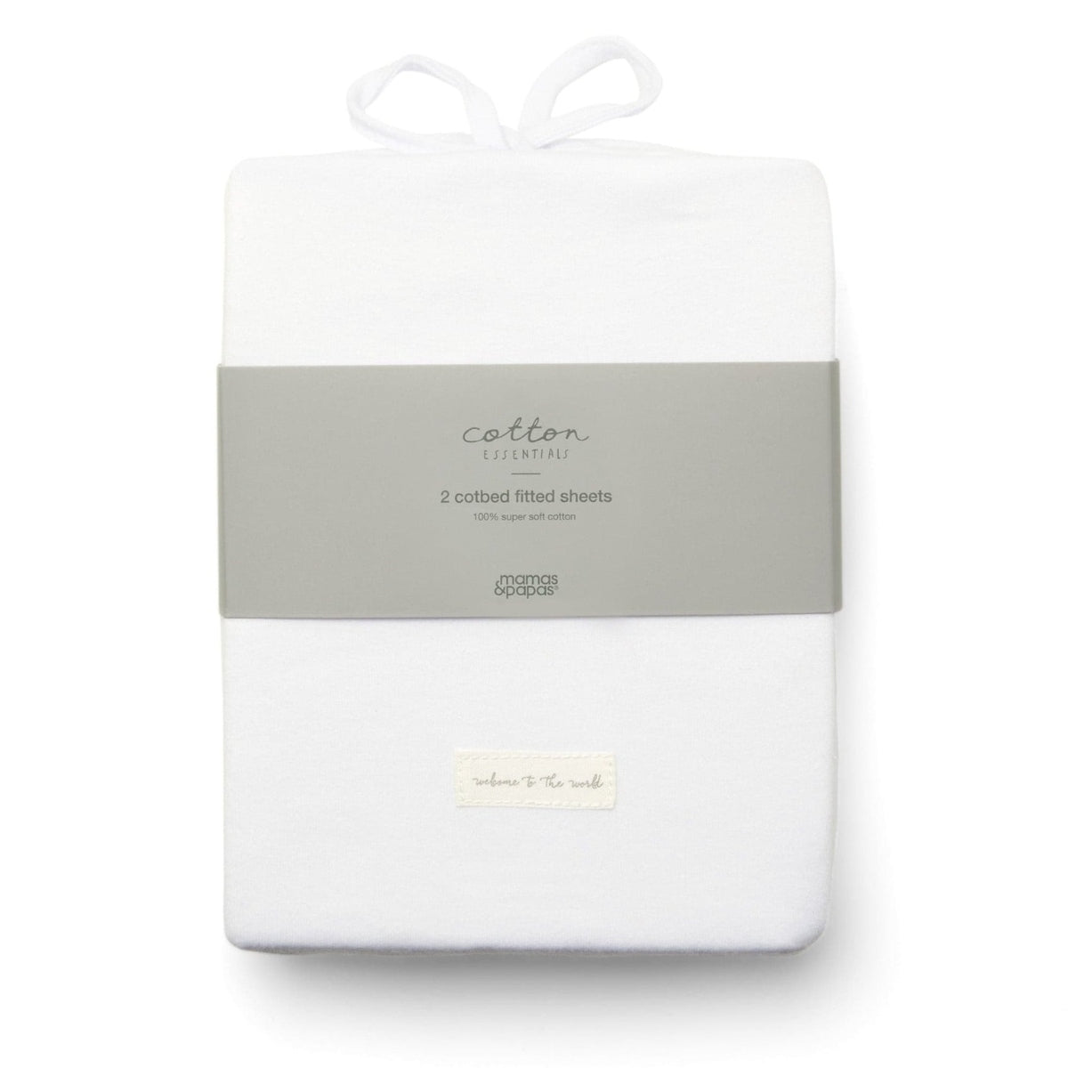 Mamas & Papas 2 Pack Fitted Sheets, White