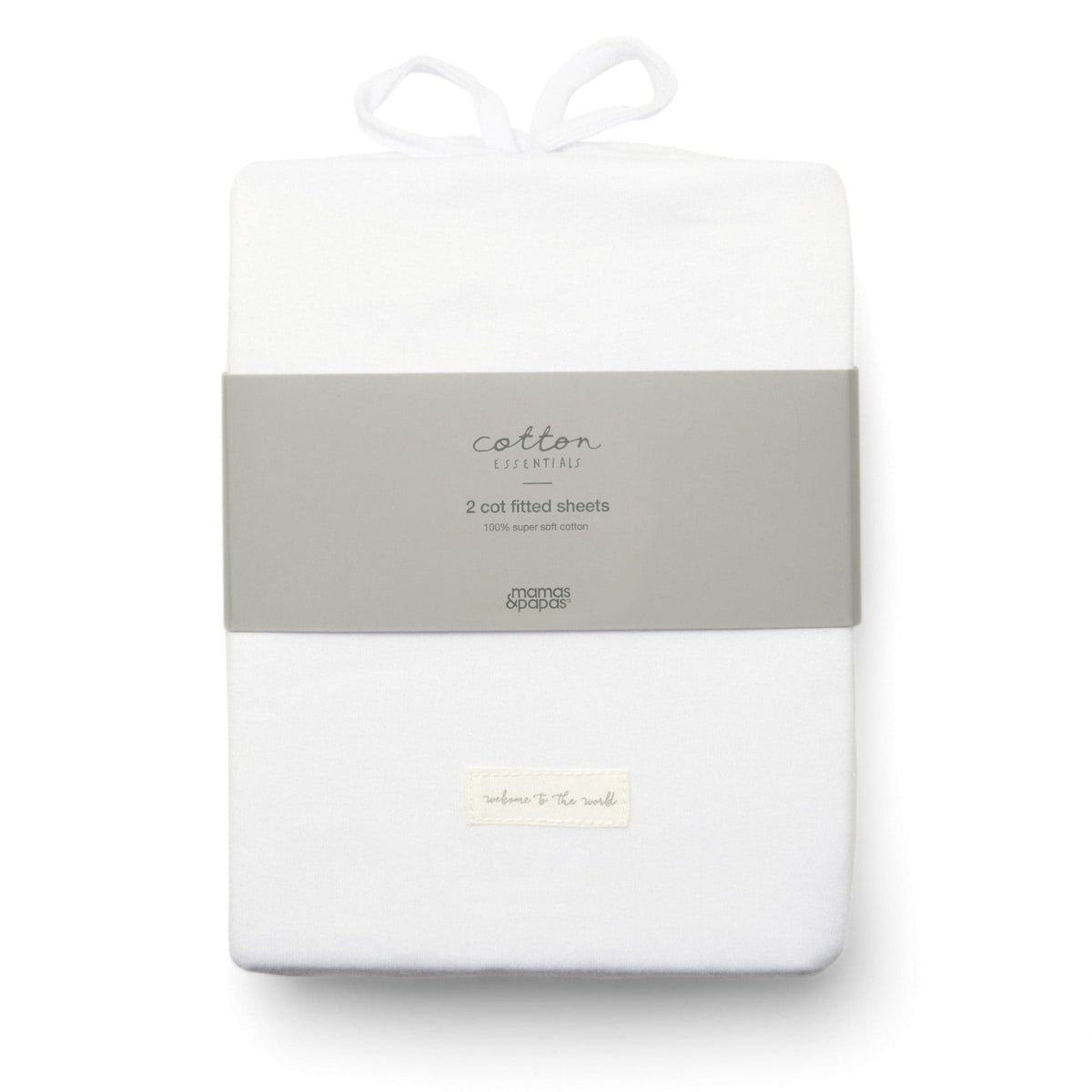 Mamas & Papas 2 Pack Fitted Sheets, White