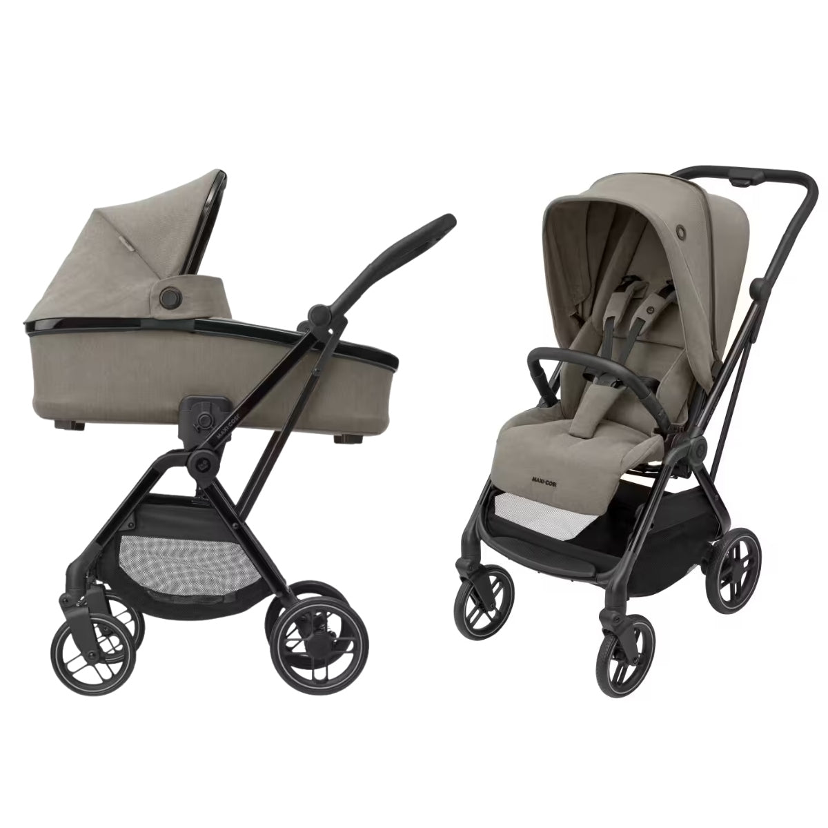 Maxi-Cosi Leona2 Luxe Pram & Carrycot, Twillic Truffle