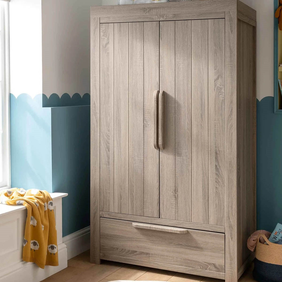 Mamas & Papas Franklin 2 Door Nursery Wardrobe with Drawer