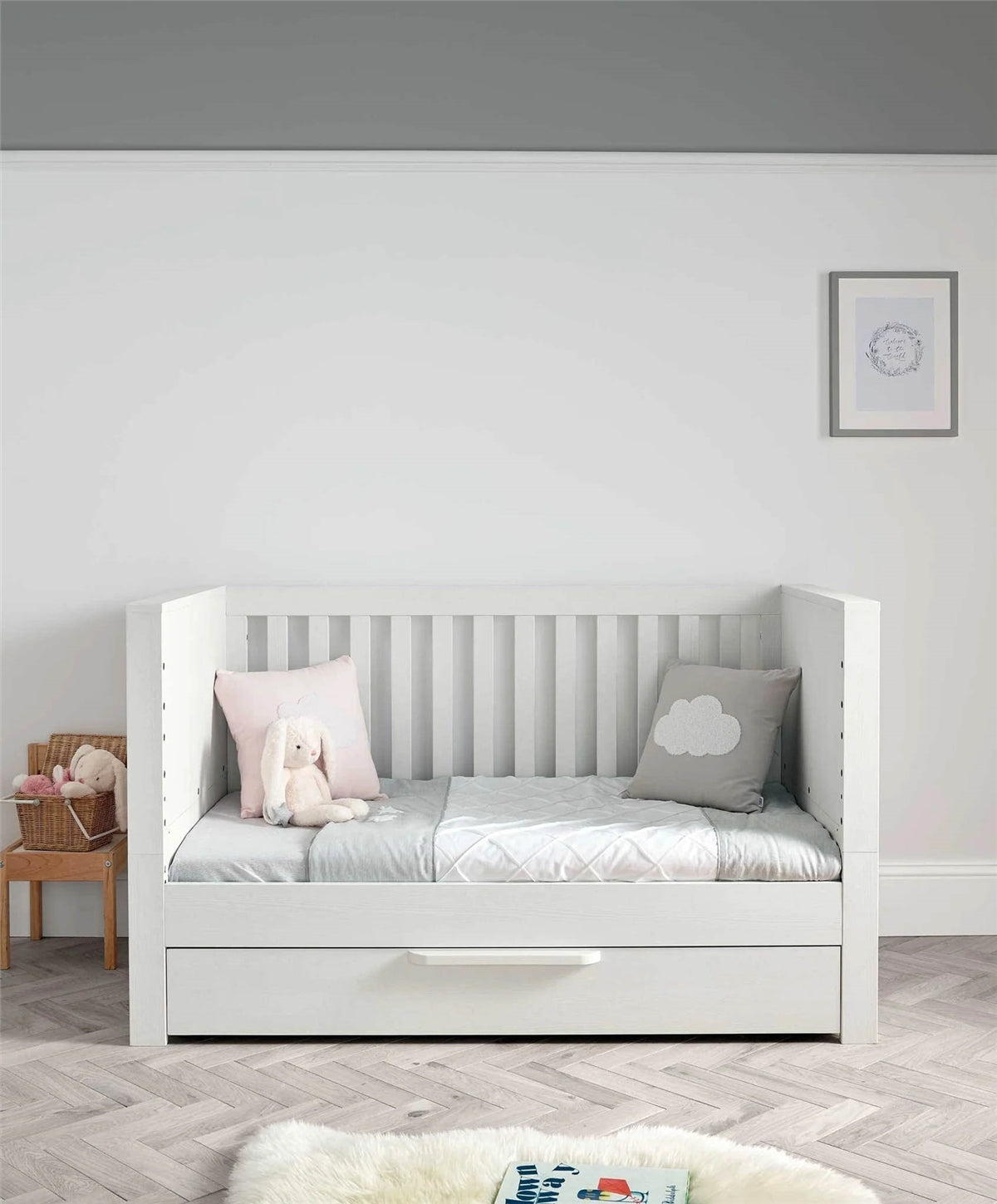 Mamas & Papas Franklin 3 Piece Cot Bed Range with Dresser and Double Wardrobe