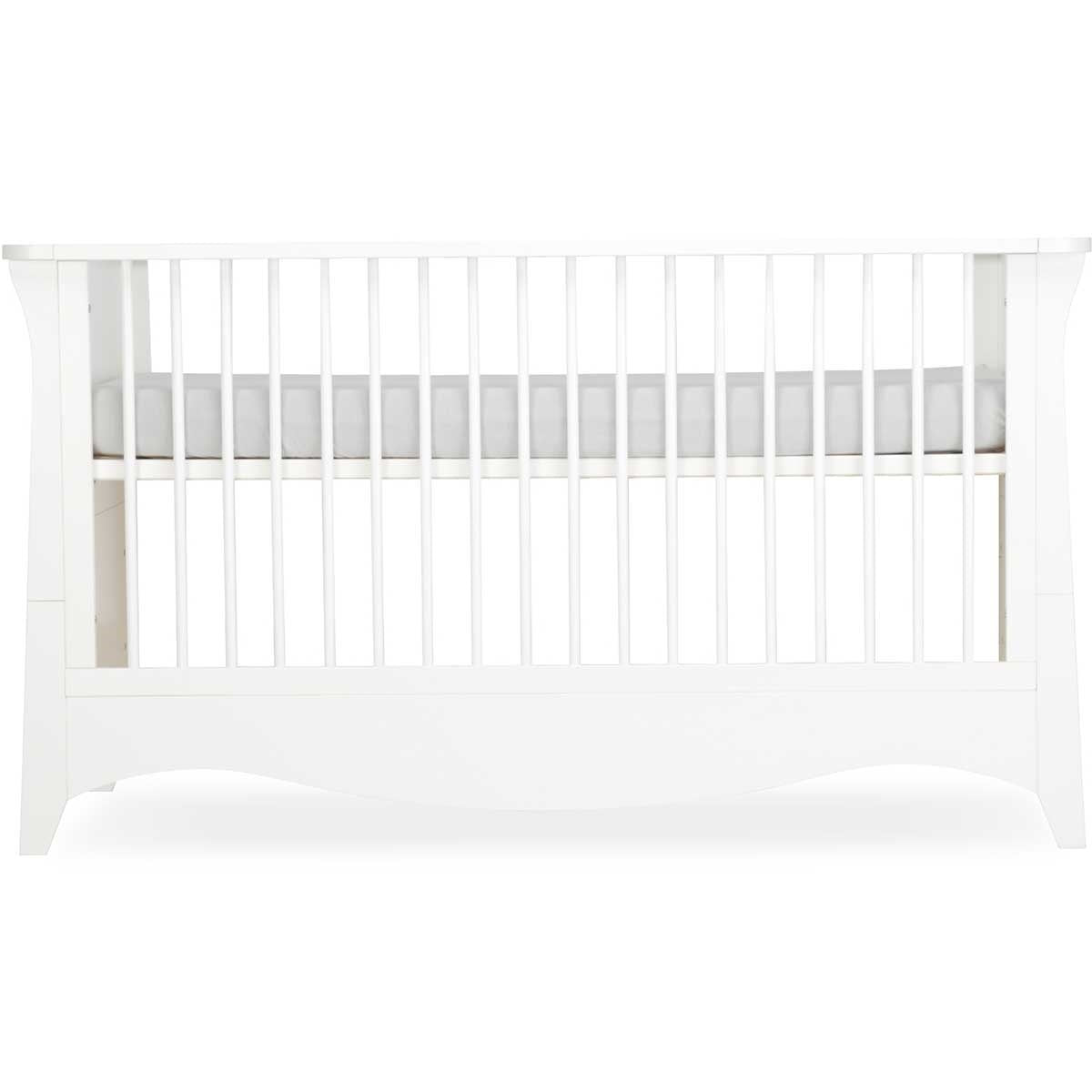 CuddleCo Clara 2 Piece Nursery Furniture Set (Cot Bed & Dresser) - White
