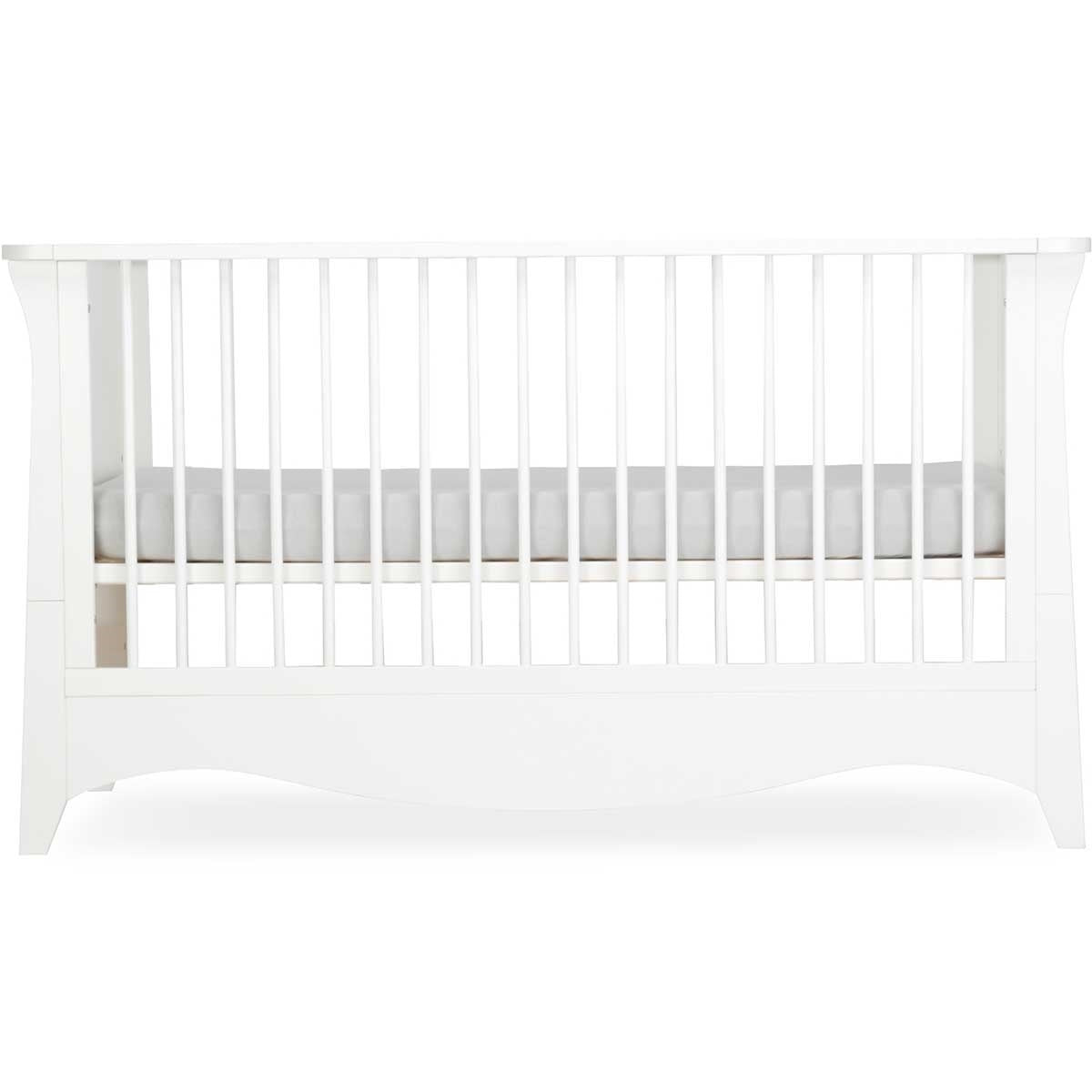 CuddleCo Clara 2 Piece Nursery Furniture Set (Cot Bed & Dresser) - White