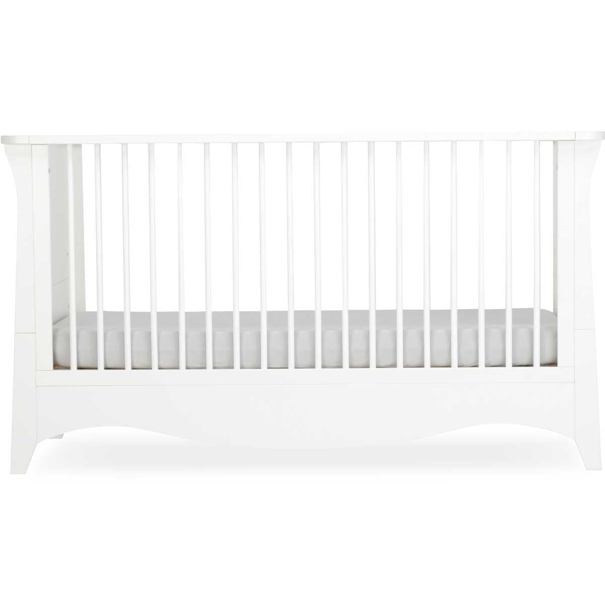CuddleCo Clara 2 Piece Nursery Furniture Set (Cot Bed & Dresser) - White