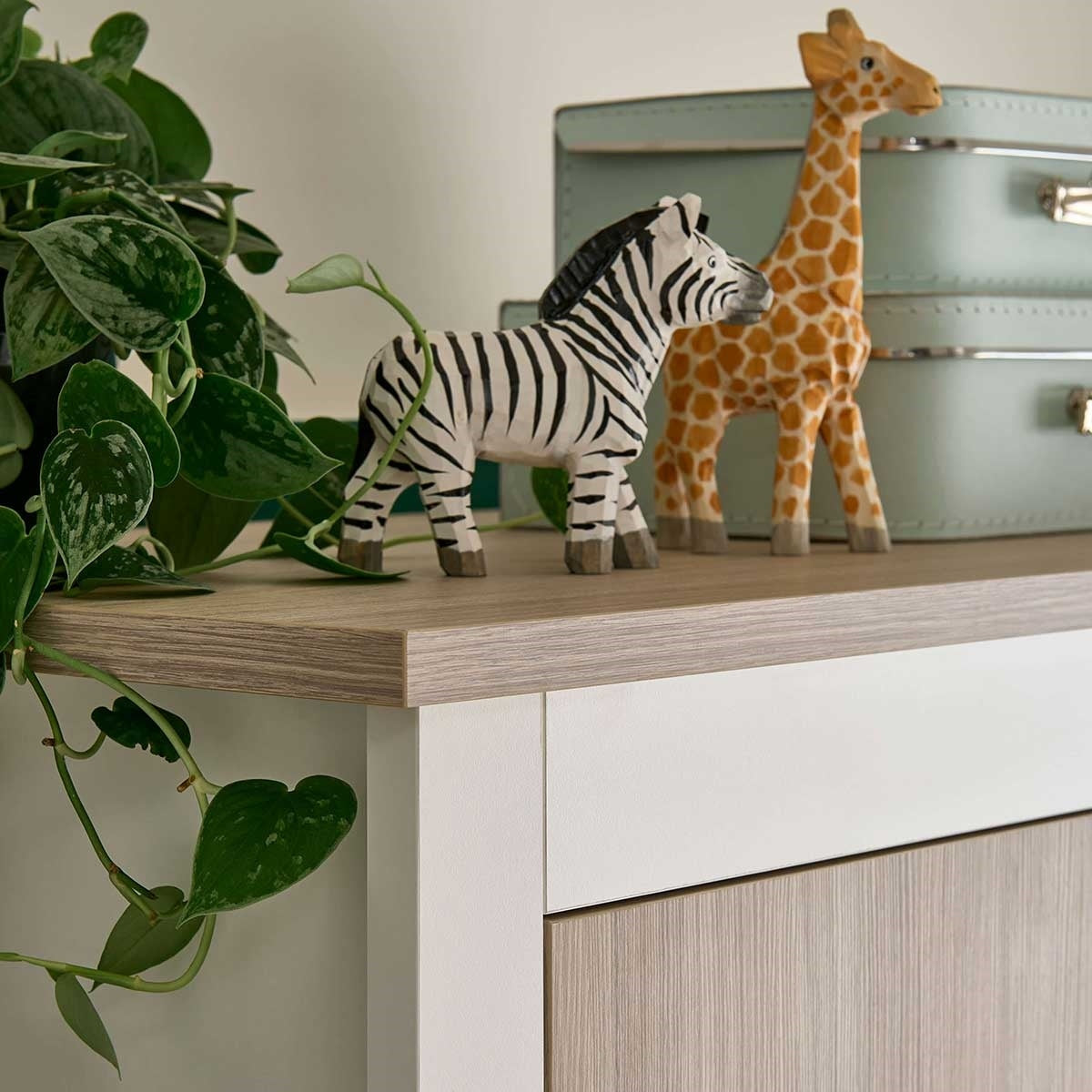 CuddleCo Ada 2 Piece Nursery Furniture Set, White/Ash