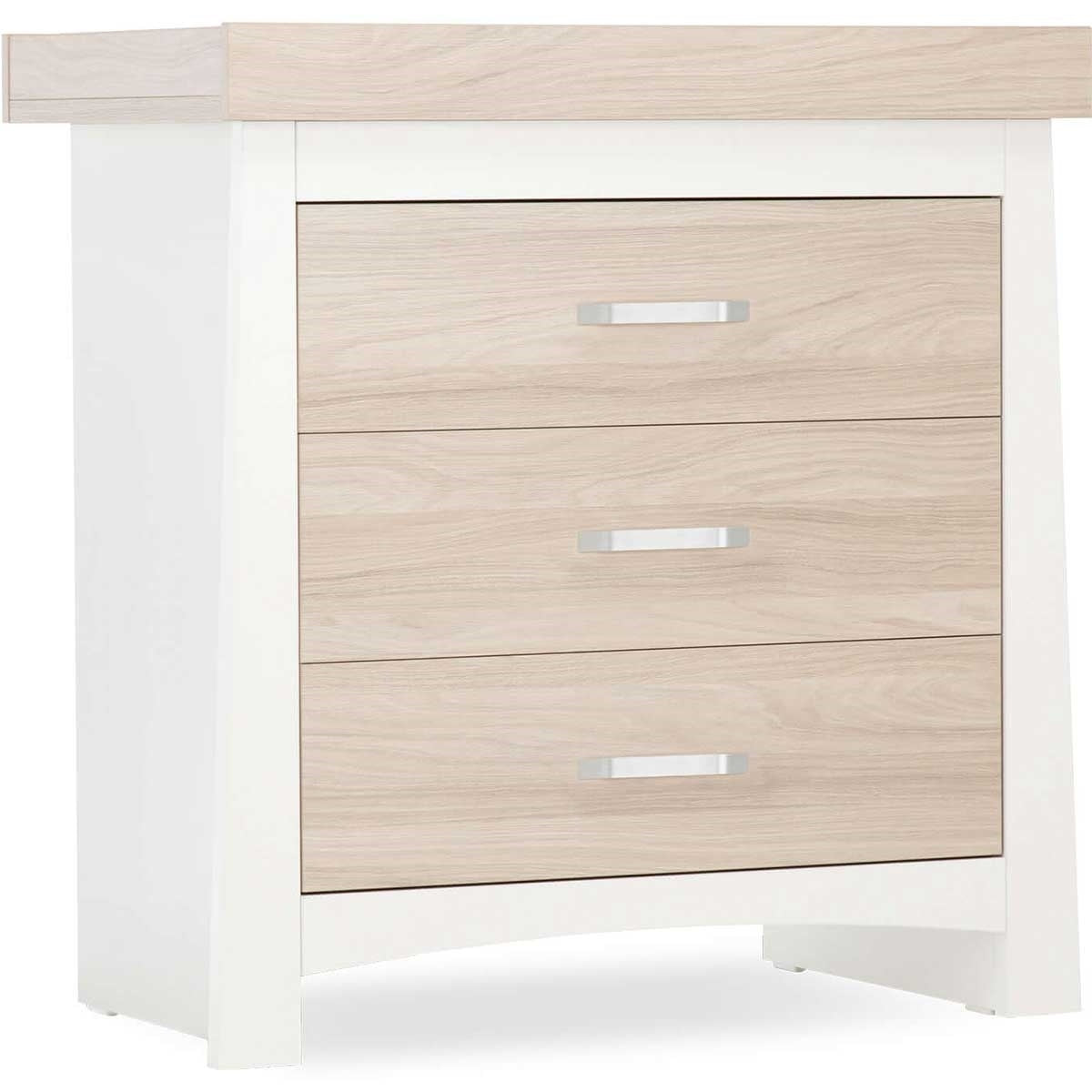 CuddleCo Ada 2 Piece Nursery Furniture Set, White/Ash