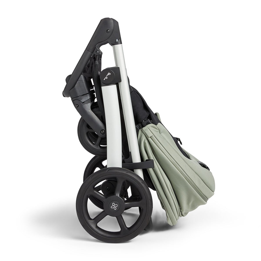Silver Cross Tide 3-in-1 Dream Travel System + Free Accessories Pack Bundle, Sage on Silver