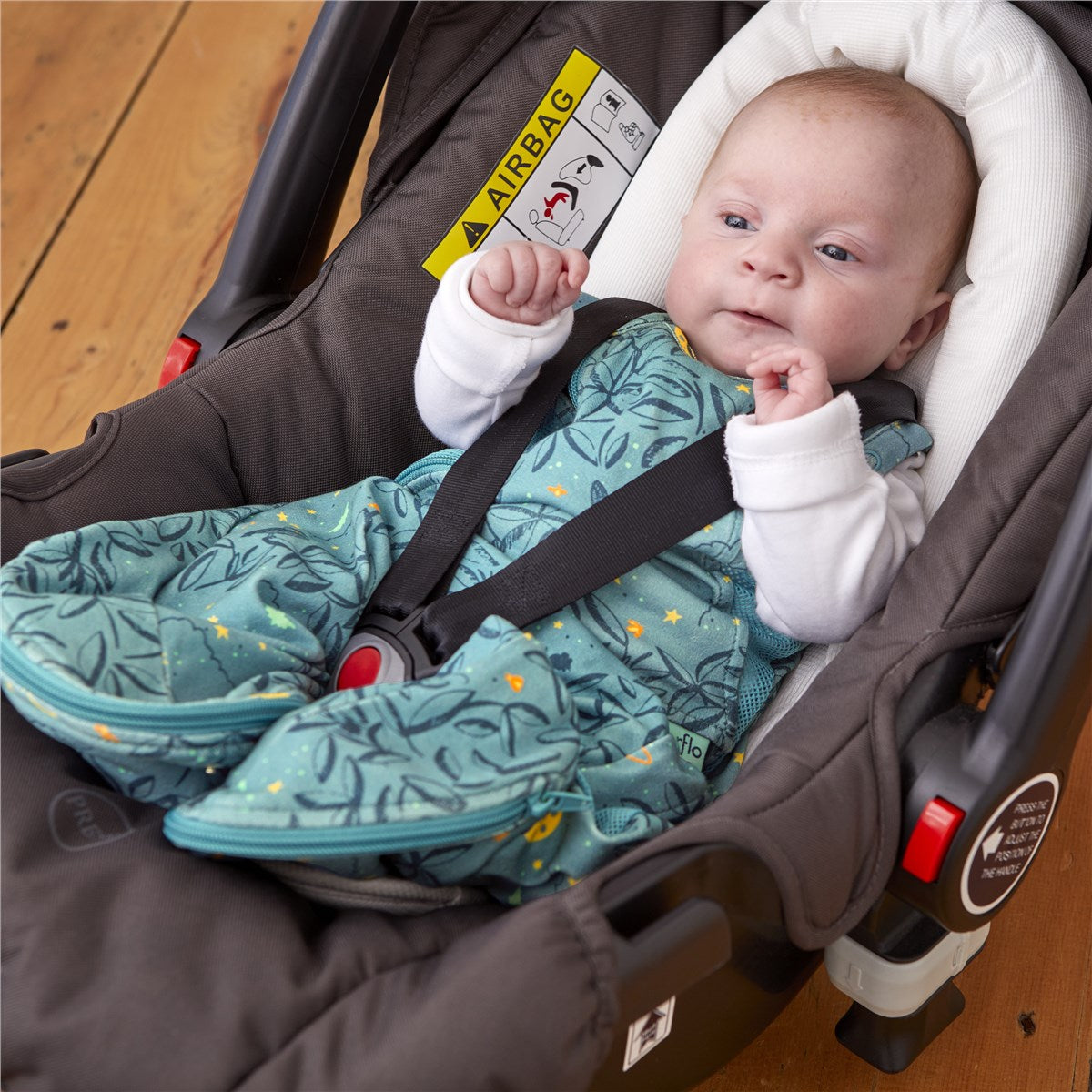 PurFlo Swaddle To Sleep Bag, 2.5 Tog, 0-4 months, All Seasons