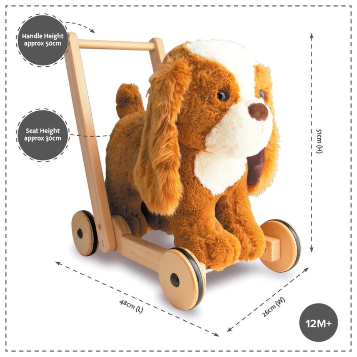 Little Bird Told Me Peanut Pup Baby Walker