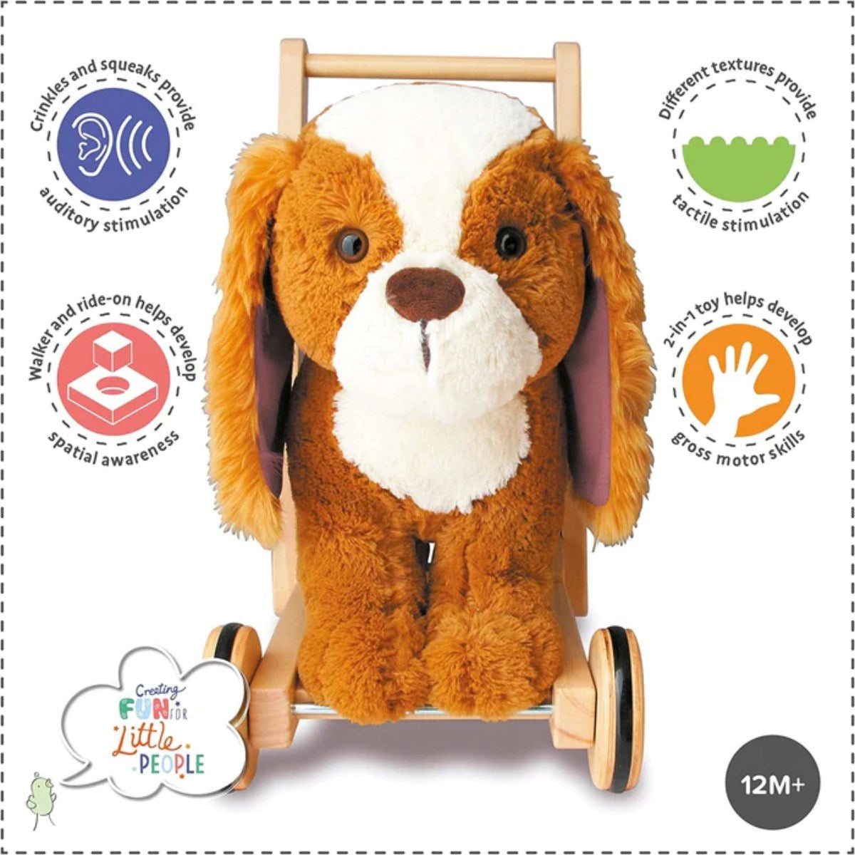 Little Bird Told Me Peanut Pup Baby Walker