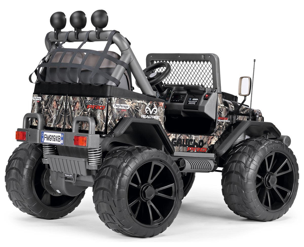 Peg Perego Gaucho Pro - Real Tree, 24 Volt 2 Seater Jeep, 6+ years