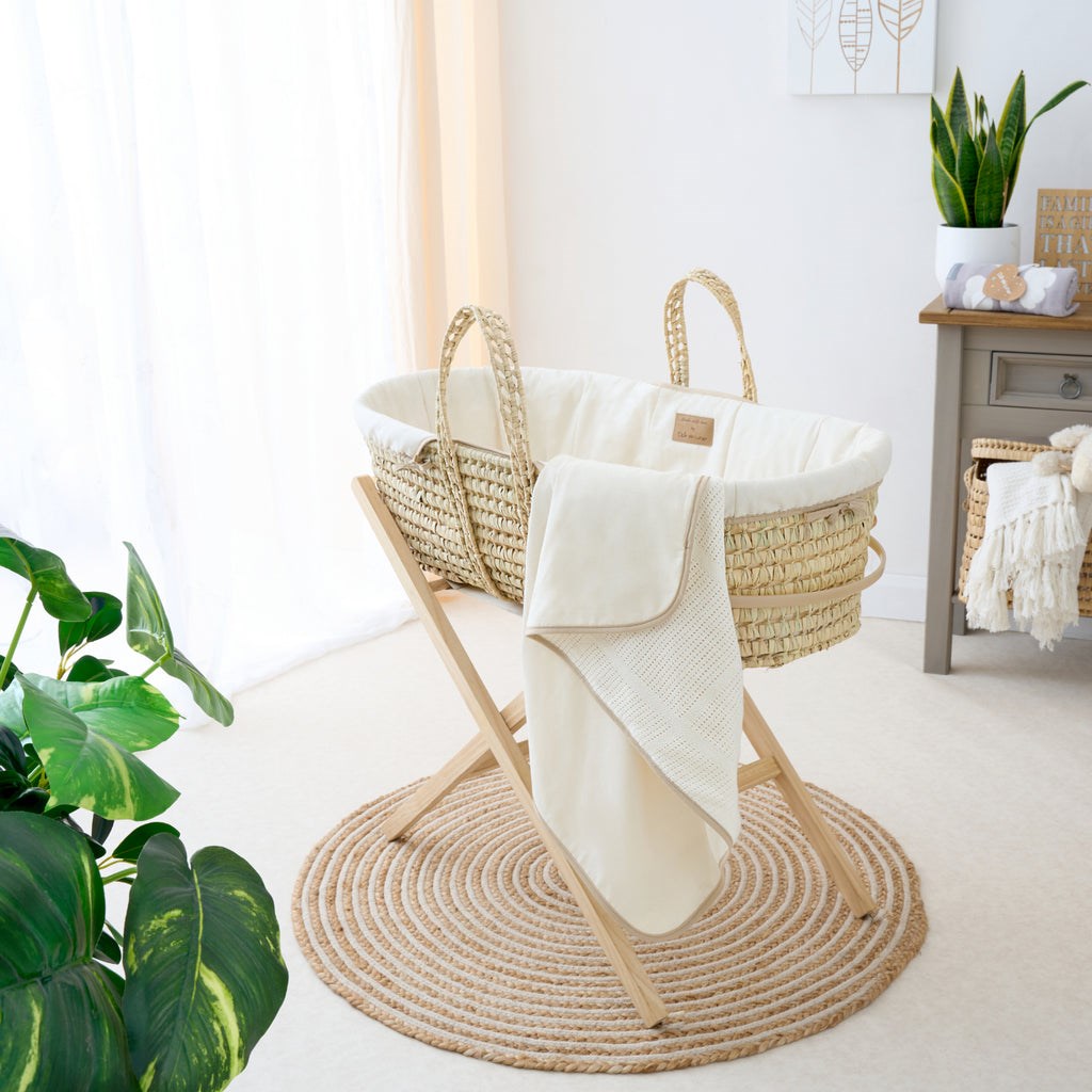 Clair De Lune Organic Palm Moses Basket