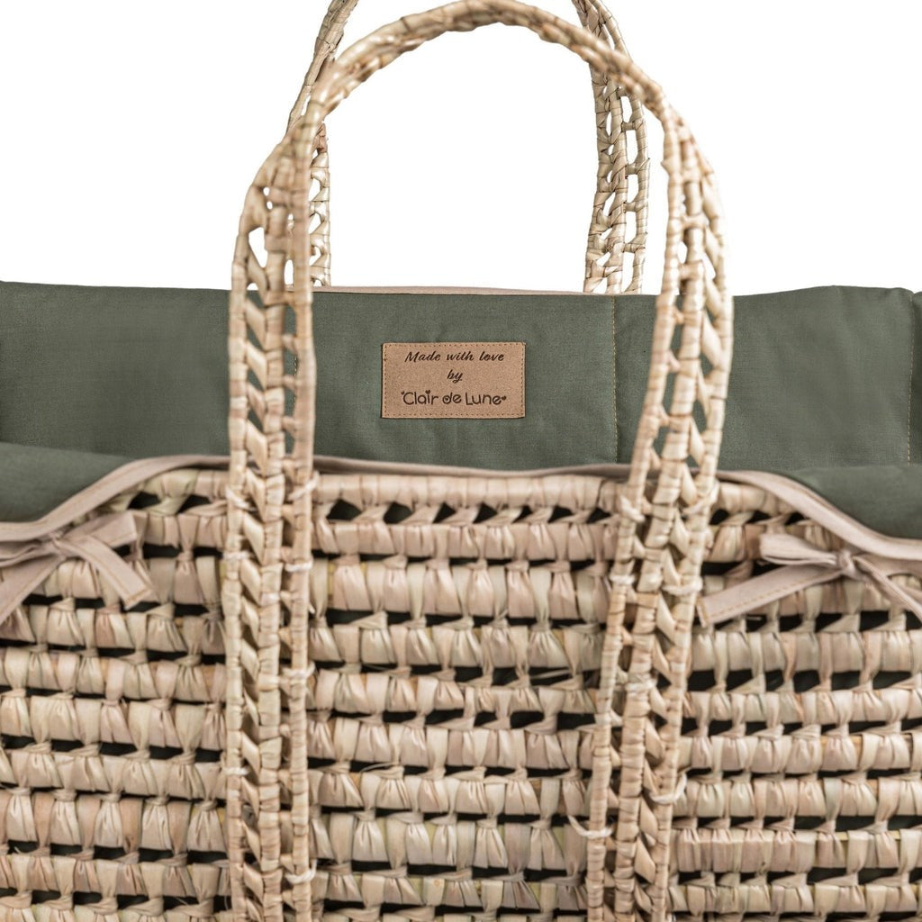 Clair De Lune Organic Palm Moses Basket