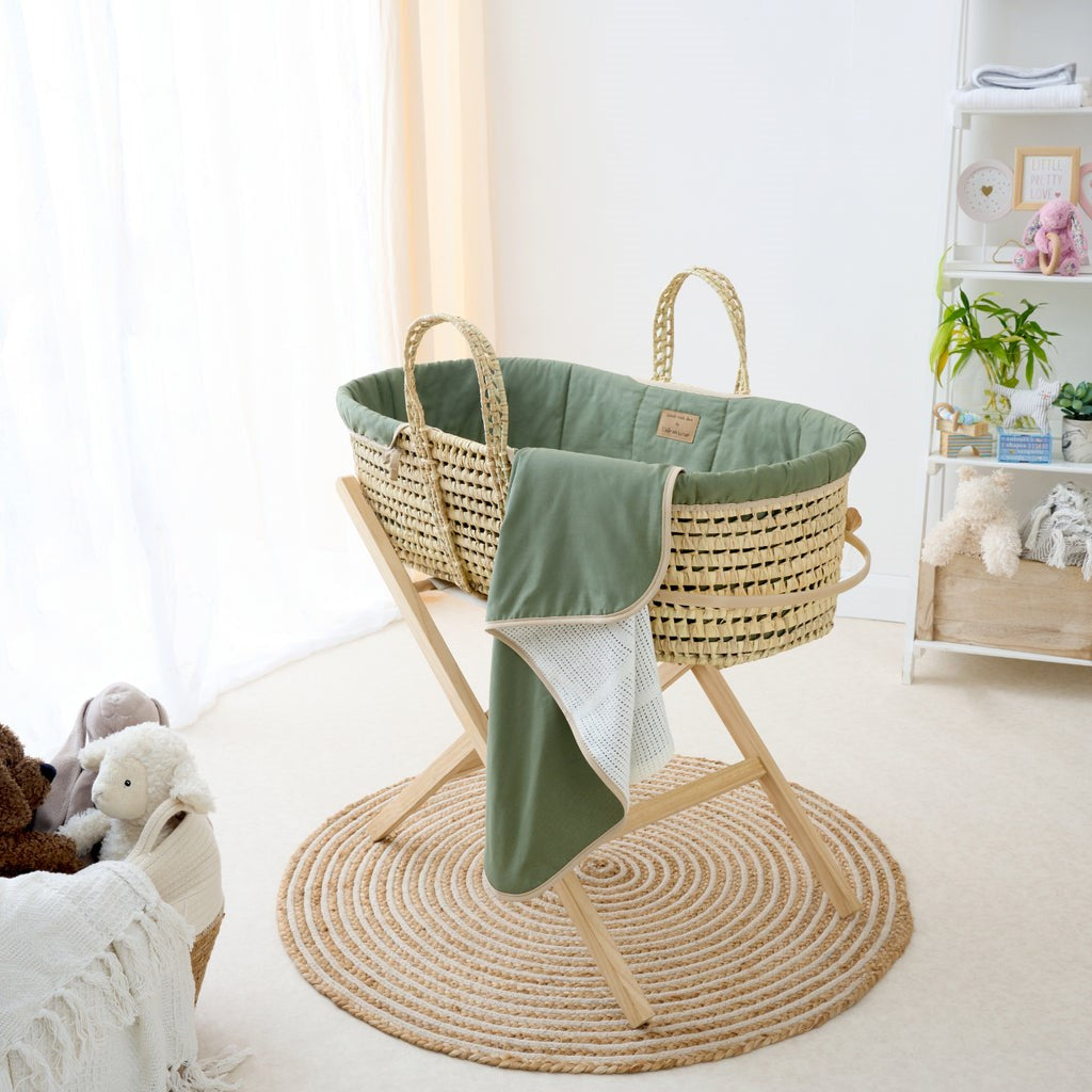 Clair De Lune Organic Palm Moses Basket