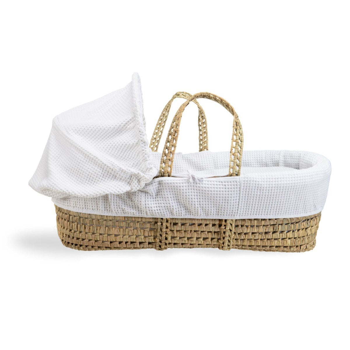 Clair De Lune Waffle Palm Moses Basket