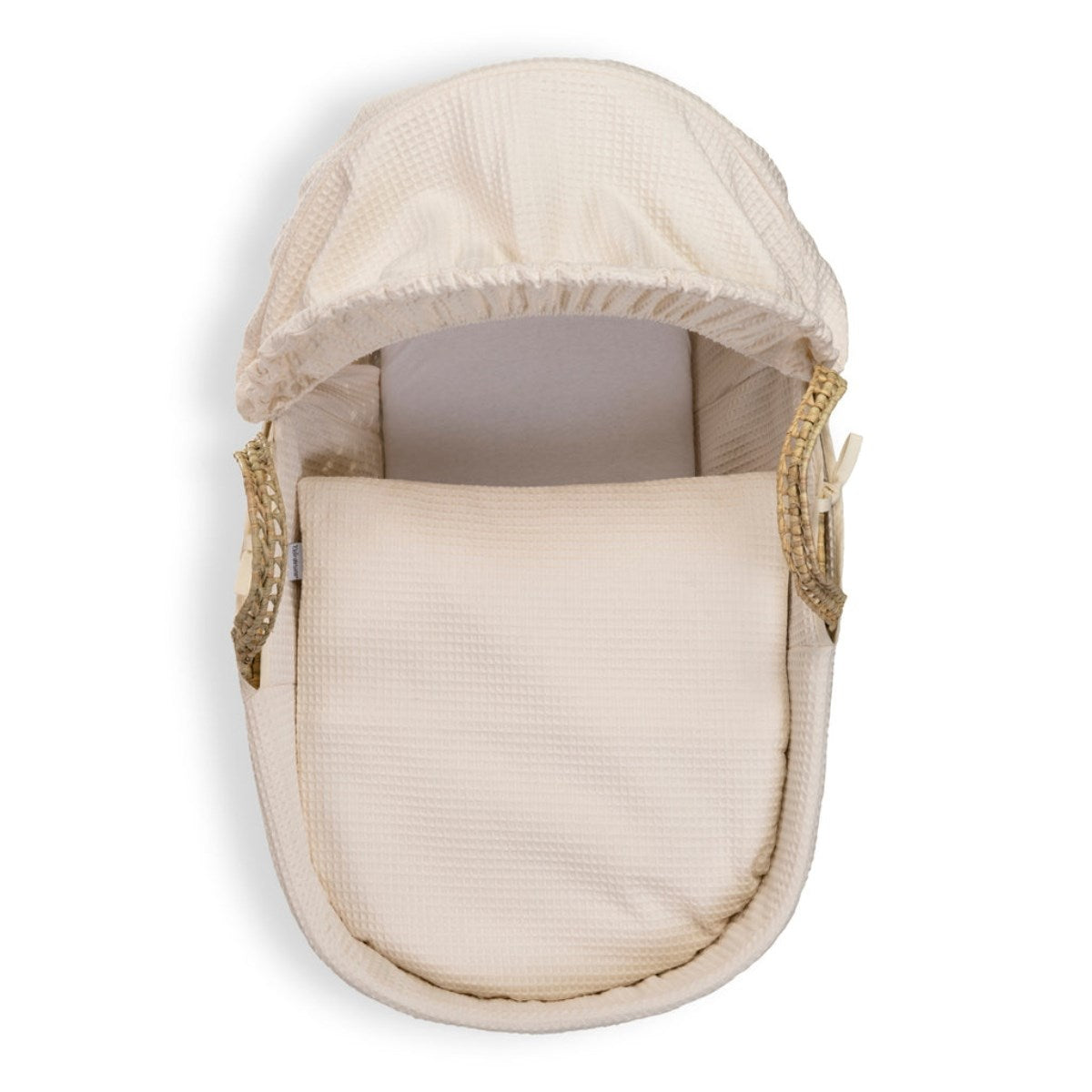 Clair De Lune Waffle Palm Moses Basket