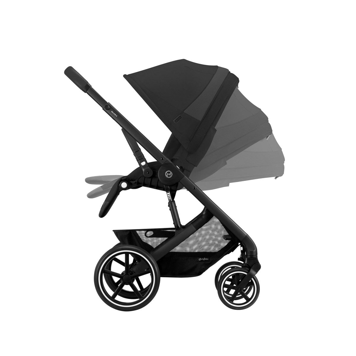 Cybex Balios S Lux Pushchair + Cot, Moon Black