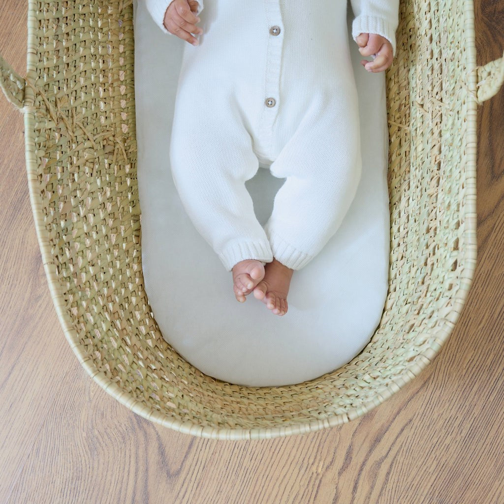 Clair De Lune Hypo-allergenic Palm Moses Basket Mattress 74 x 28cm