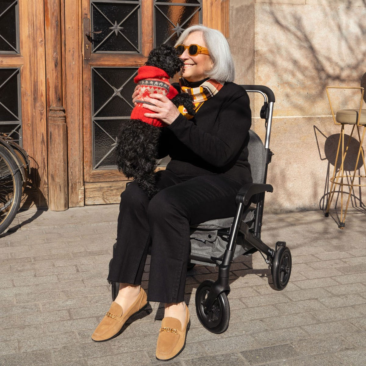 Playcare Care Lux Walking Aid with Cart & Seat