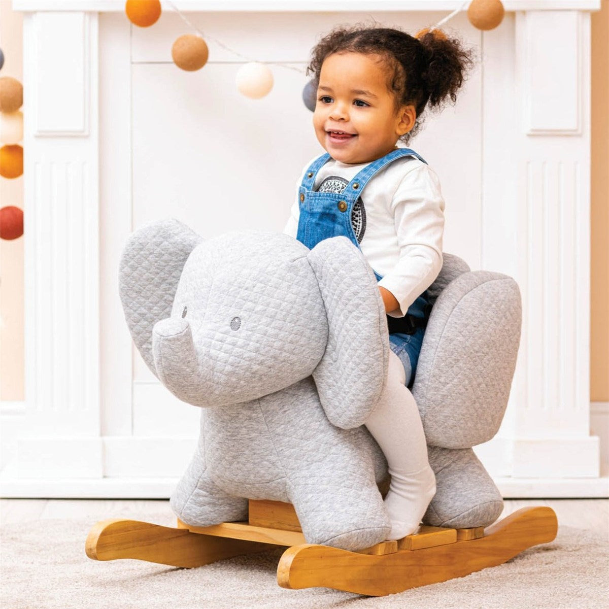 Nattou Tembo Cotton Elephant Rocker