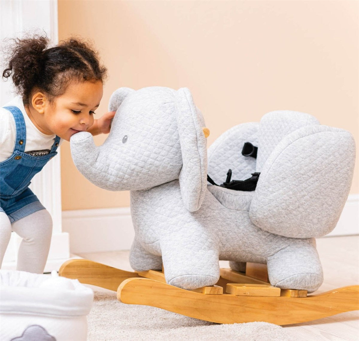 Nattou Tembo Cotton Elephant Rocker