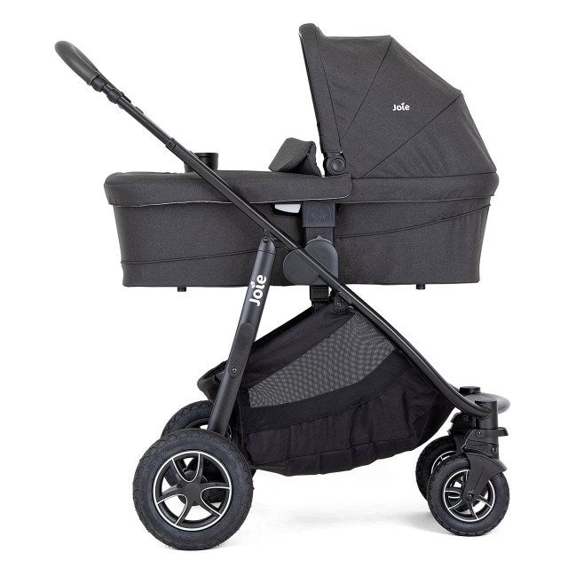 Joie Versatrax On The Go Travel System With Rotating Car Seat Bundle, Shale