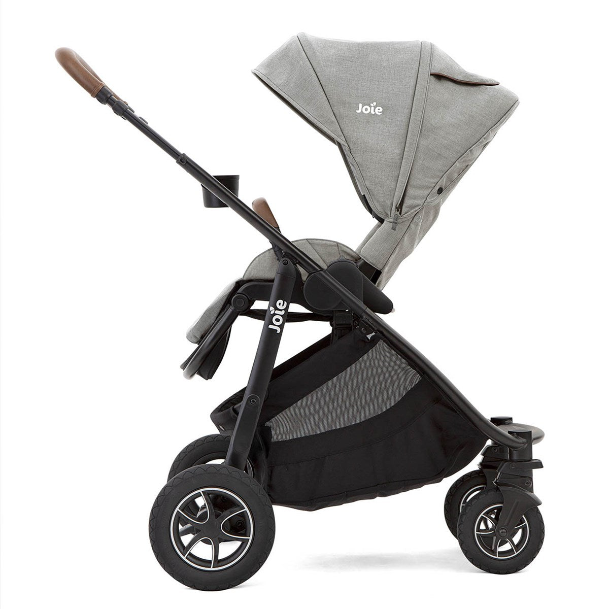 Joie Versatrax On The Go Travel System With Rotating Car Seat Bundle, Pebble