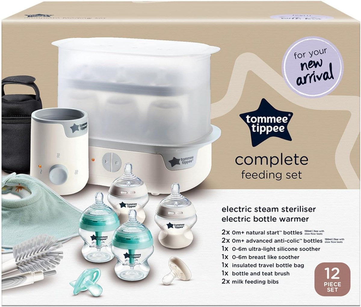 Tommee Tippee Closer To Nature 12pc Complete Feeding Kit, White