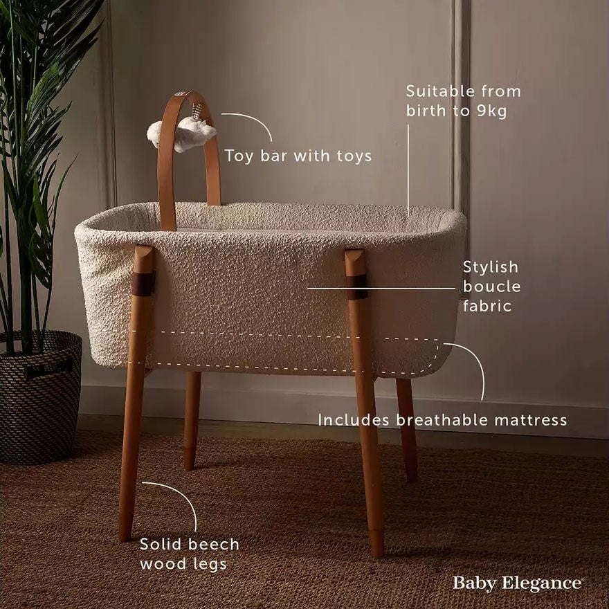 Baby Elegance Vola Crib, Boucle