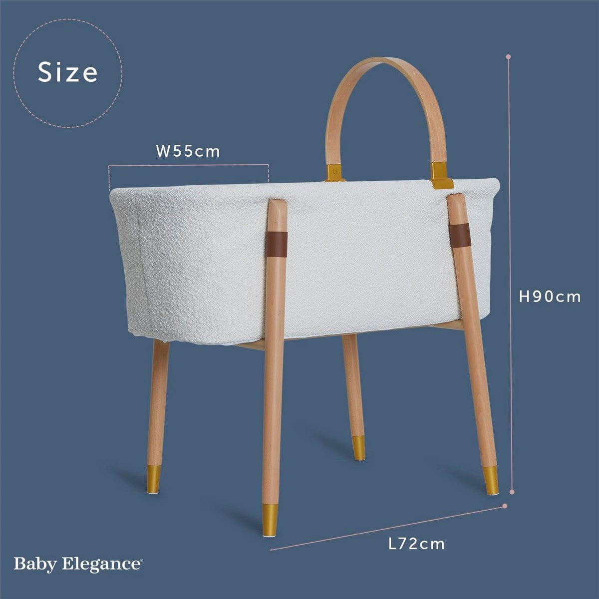 Baby Elegance Vola Crib, Boucle