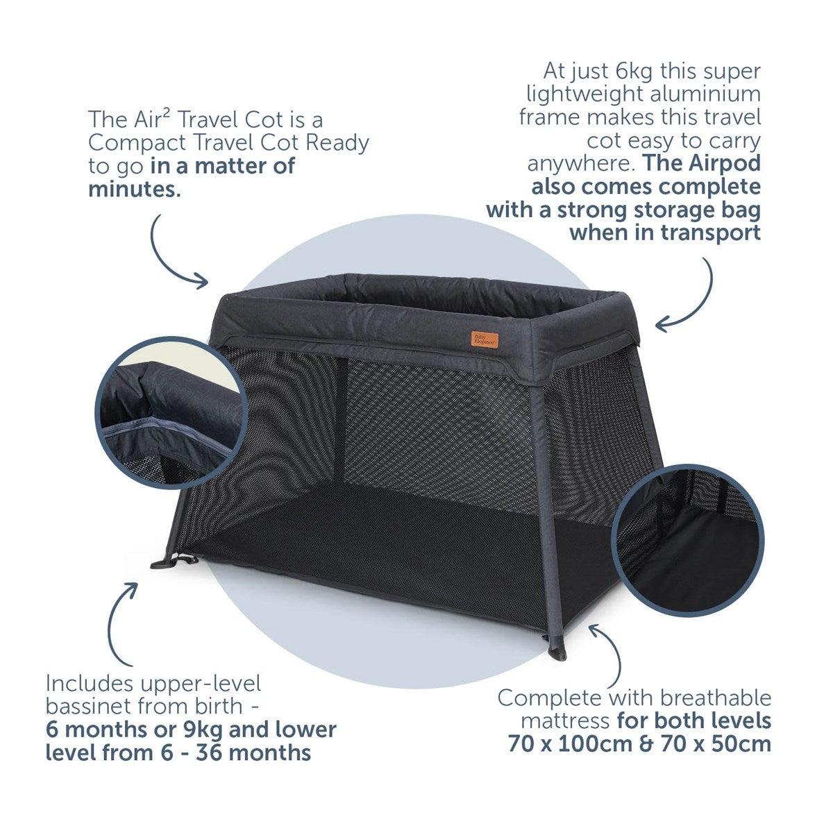Baby Elegance Air 2 Travel Cot