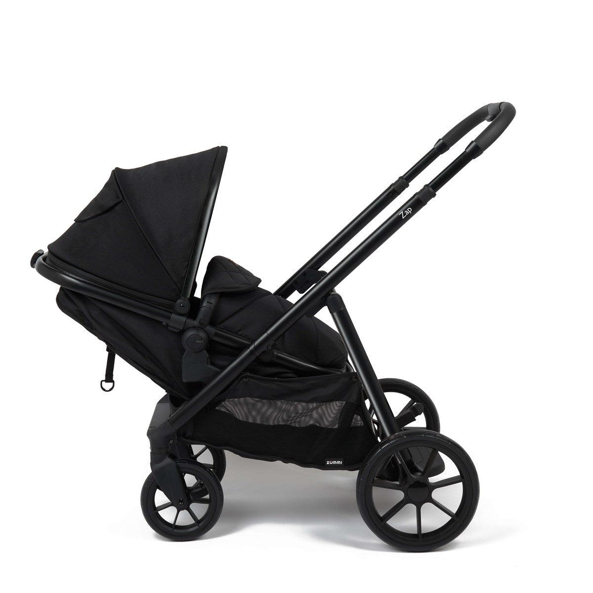 Zummi Zap Essential Travel System & Starter Nursery Bundle, Black