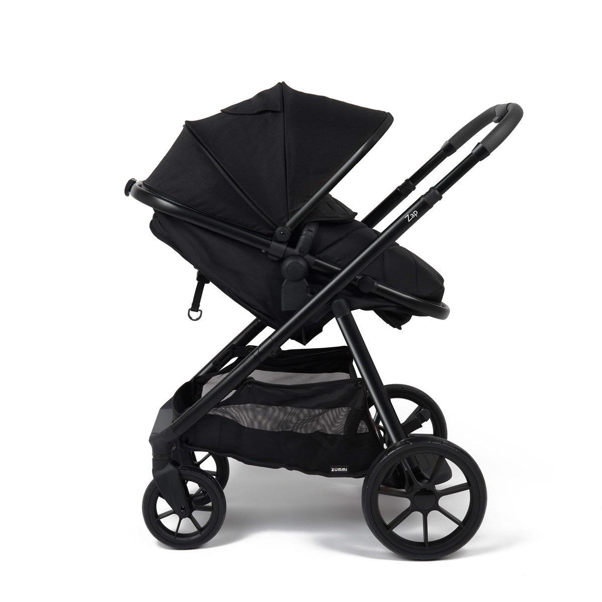 Zummi Zap Essential Travel System & Starter Nursery Bundle, Black