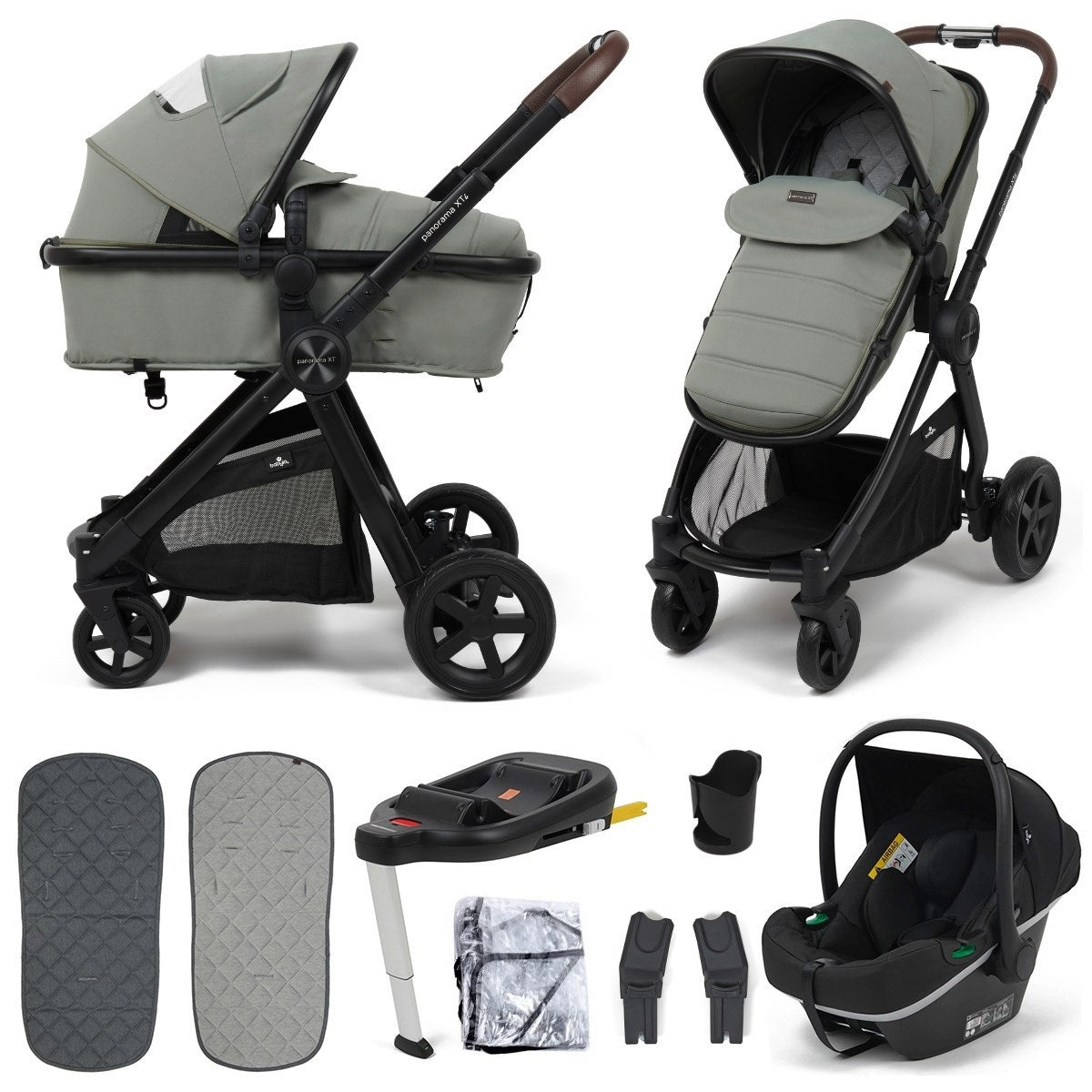 BabyLo Panorama XTi 3in1 iSize Travel System + Isofix Base