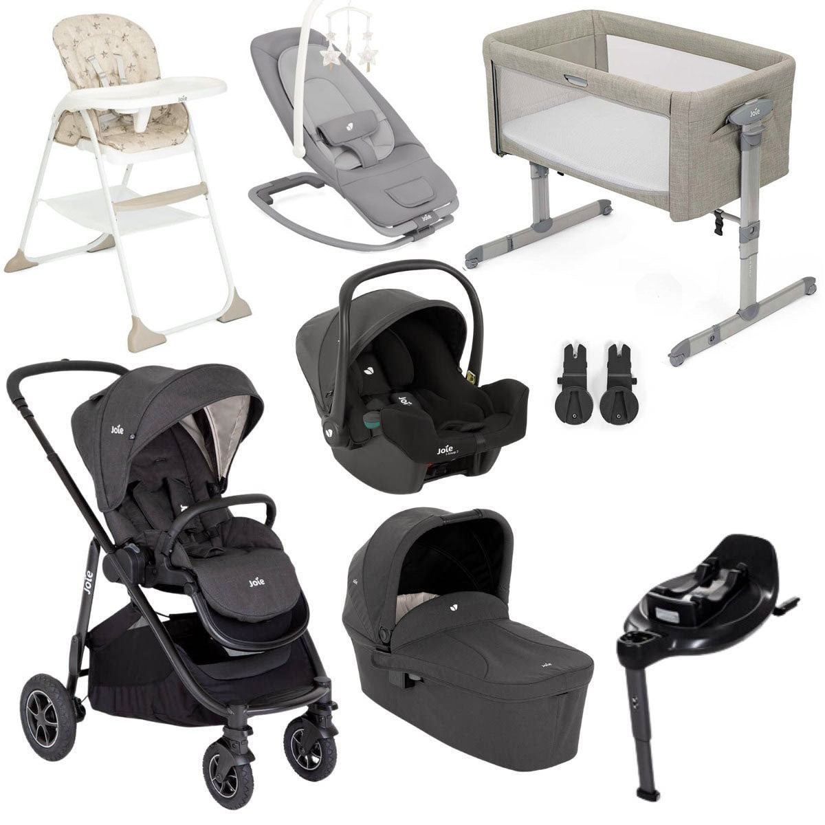 Joie Versatrax On the Go Encore 7-Piece Travel System & Nursery Bundle