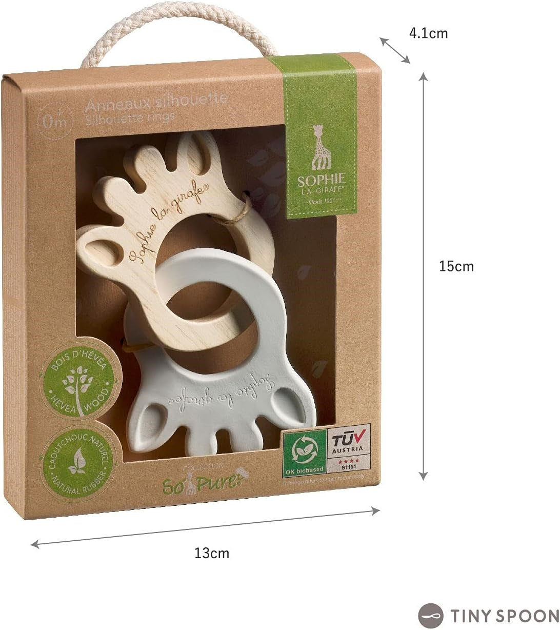 Sophie La Girafe So Pure Silhouette Rings