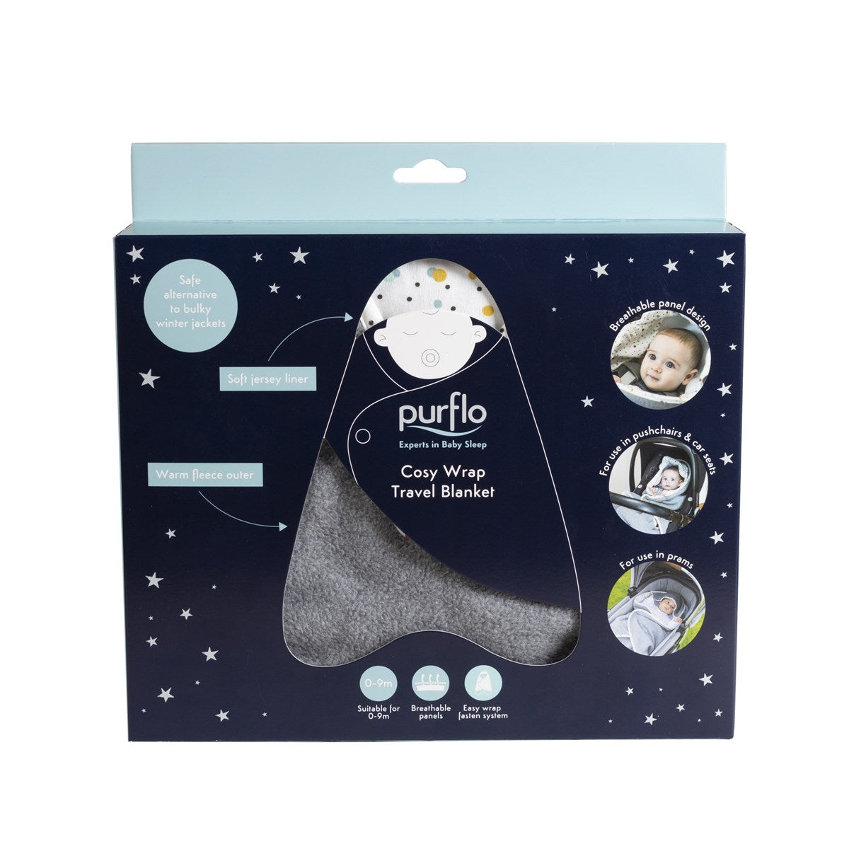 PurFlo Cosy Wrap Travel Blanket