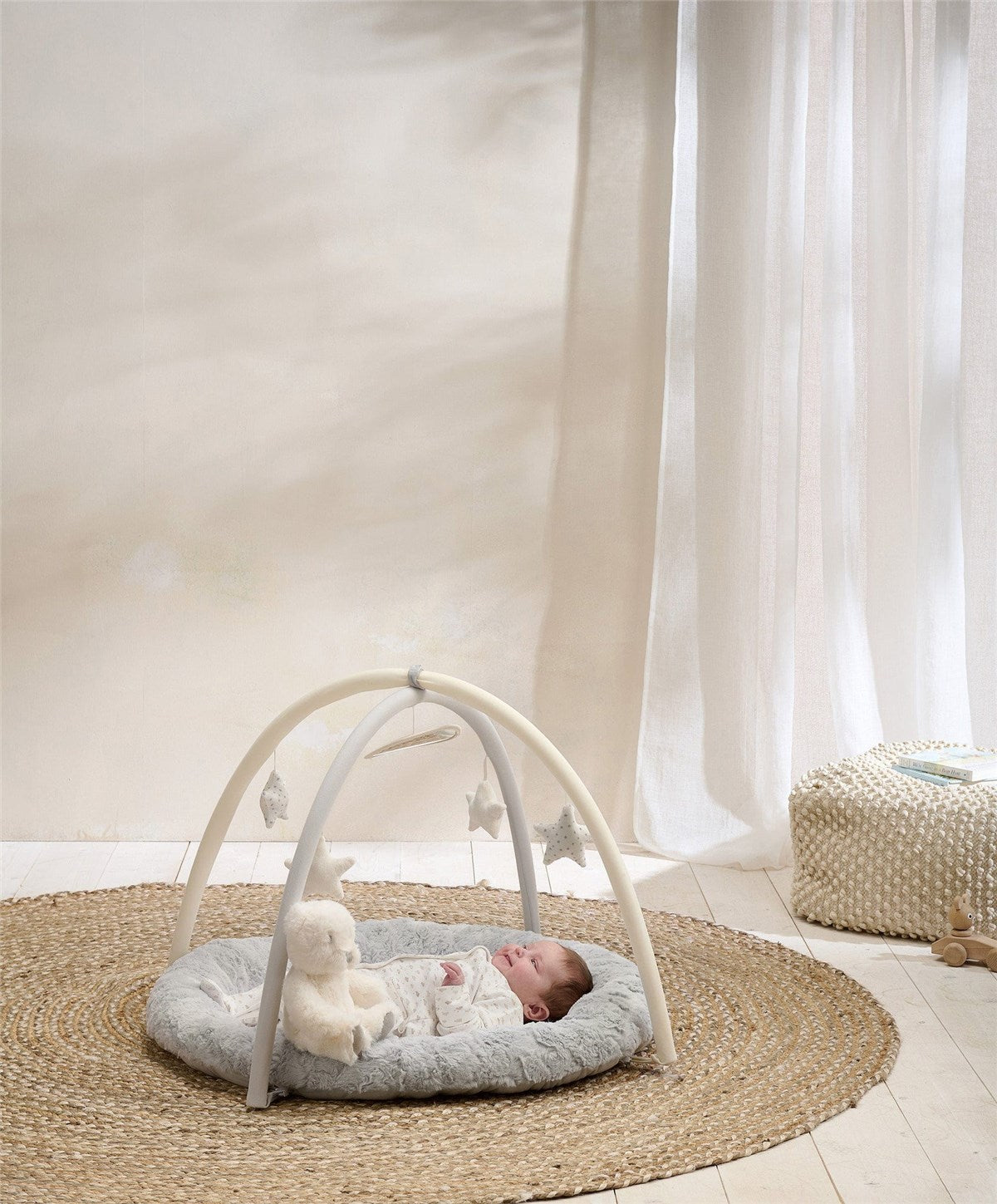 Mamas & Papas My First Playmat & Gym with Soft Teddy Bear