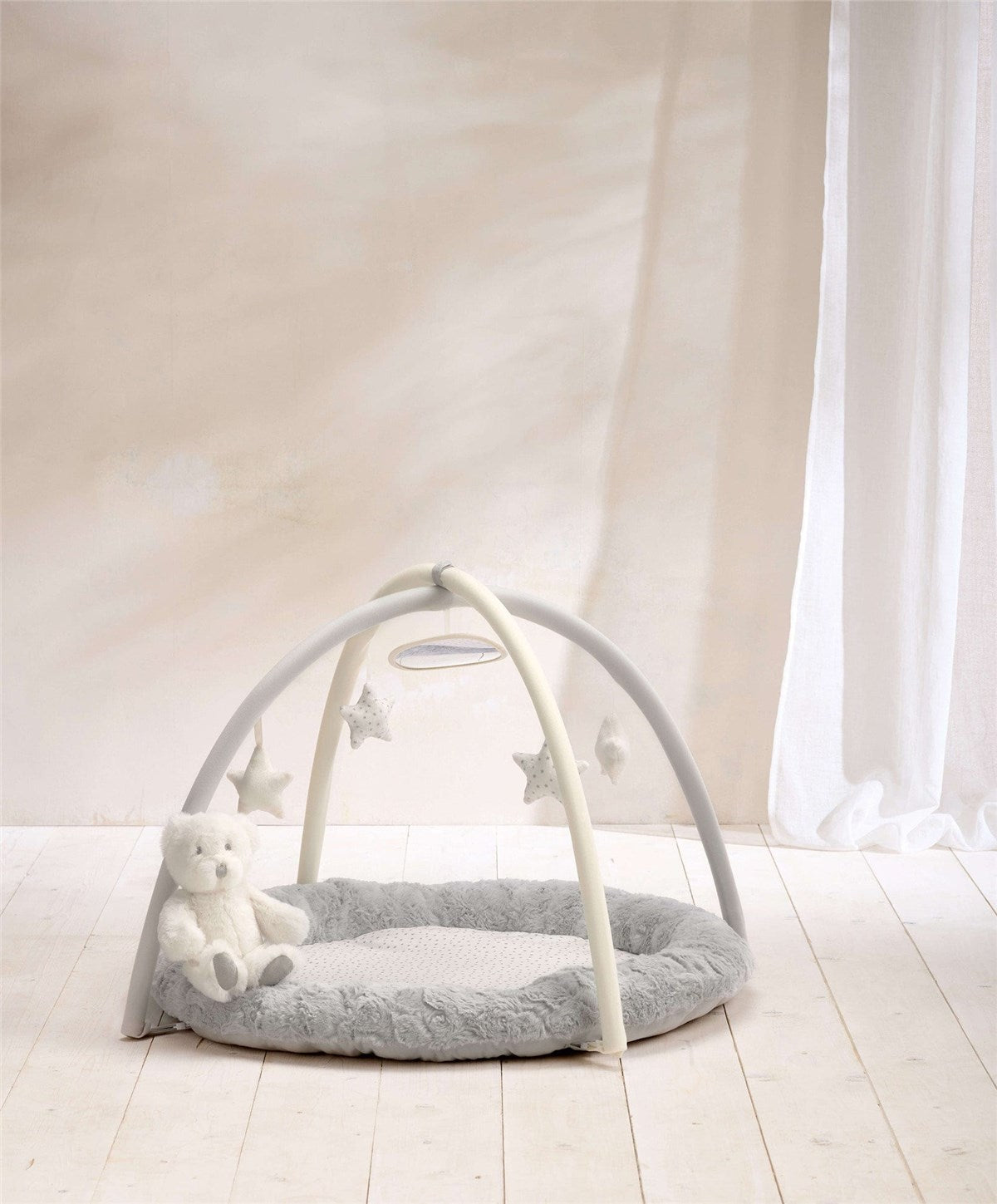 Mamas & Papas My First Playmat & Gym with Soft Teddy Bear