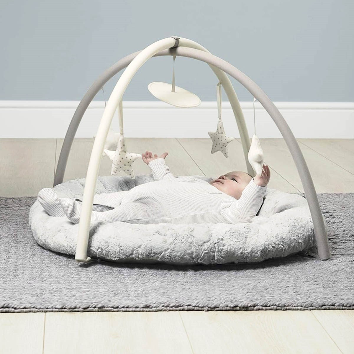 Mamas & Papas My First Playmat & Gym with Soft Teddy Bear