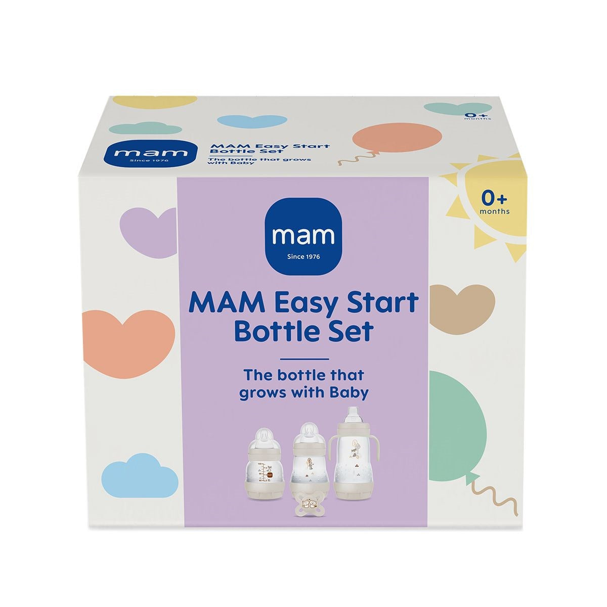 MAM Easy Start Bottle Set , Small, UnisexEasy Start 160ml Bottle -3 Pk Blue (Design May Vary)