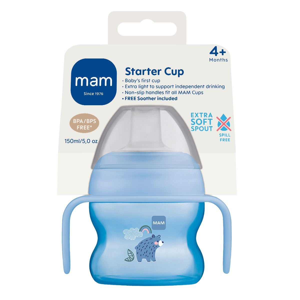 MAM Starter Cup 150ml Plus 0+m Night Soother