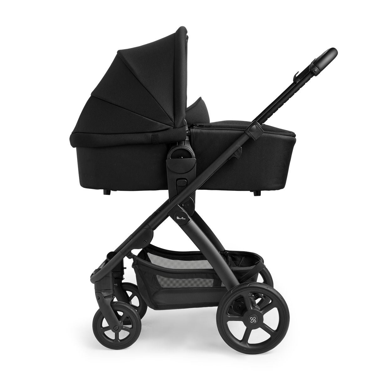 Silver Cross Tide Essential Travel System & Starter Nursery Bundle, Black On Black