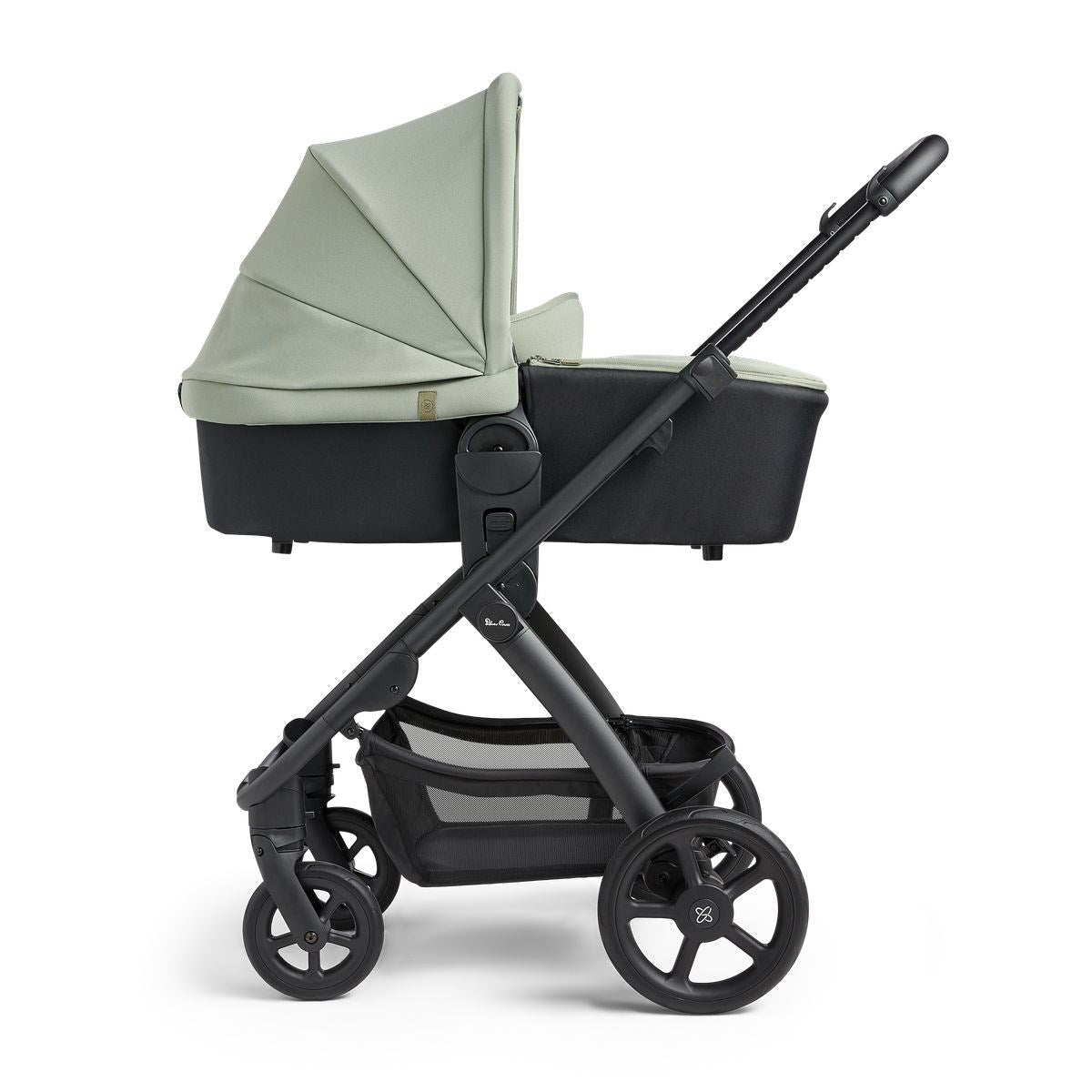 Silver Cross Tide Essential Travel System & Starter Nursery Bundle, Sage On Black