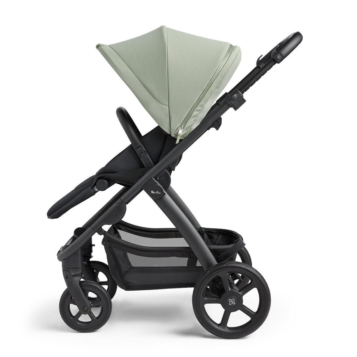 Silver Cross Tide Essential Travel System & Starter Nursery Bundle, Sage On Black