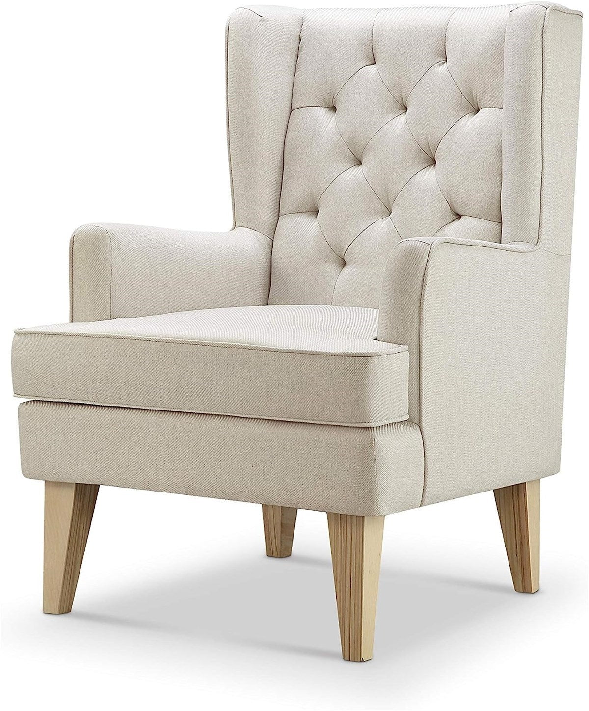 BabyLo Soothe Easy Nursing Chair & Rocker with Stool, Natural