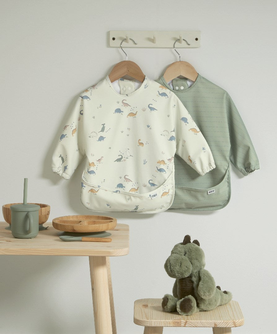 Mamas & Papas 2pk Long Sleeve Messy Bib