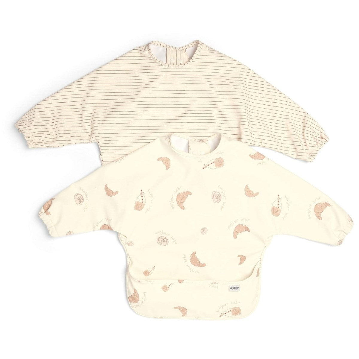 Mamas & Papas 2pk Long Sleeve Messy Bib