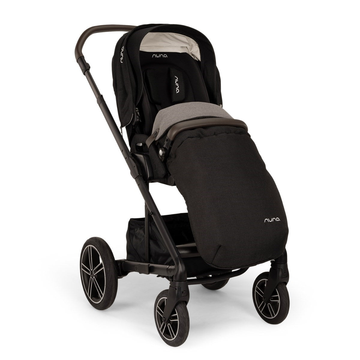 Nuna Mixx Next Travel System with Arra + Base Next, Dark Caviar