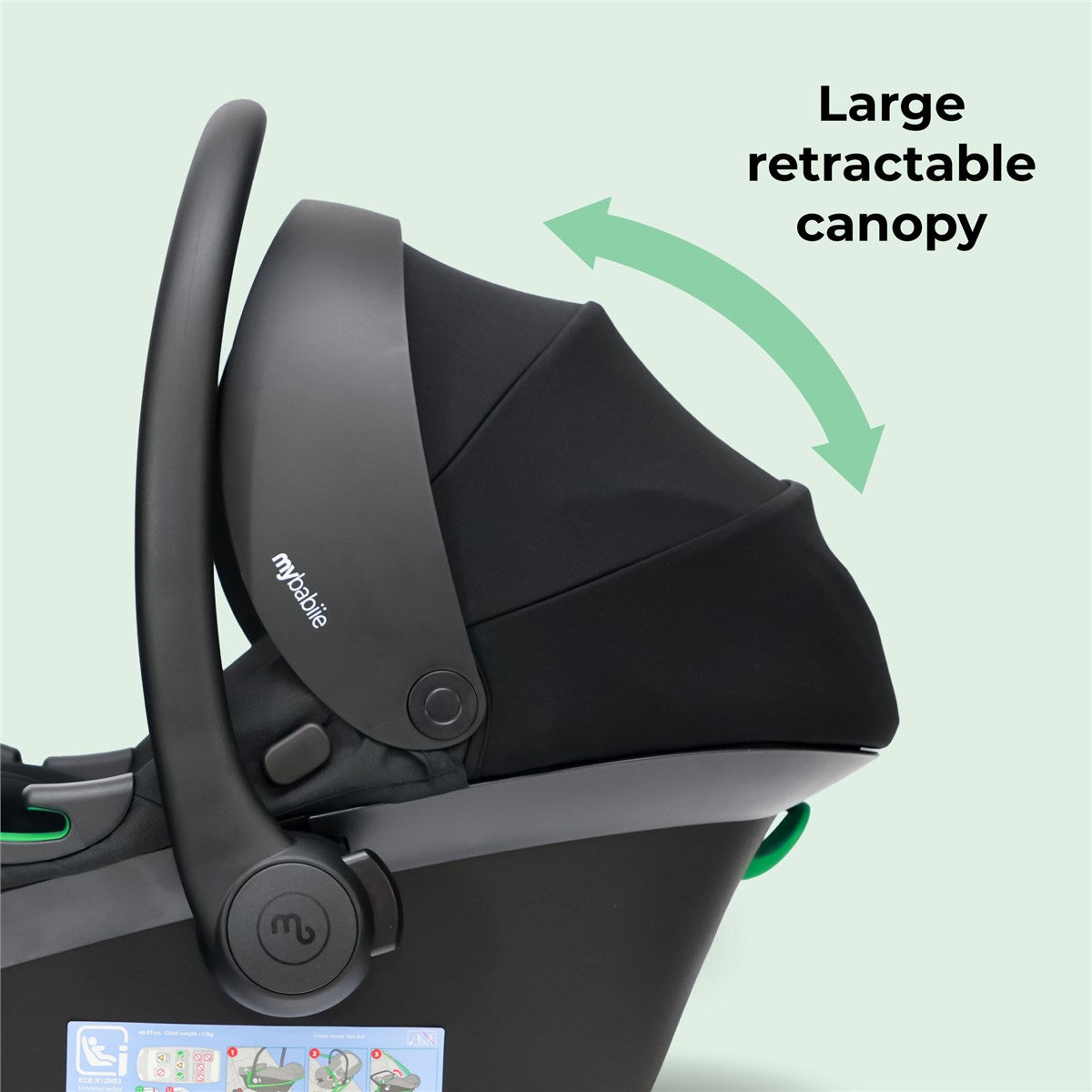 My Babiie MBCS01 i-Size Infant Carrier Car Seat, 0-15 months